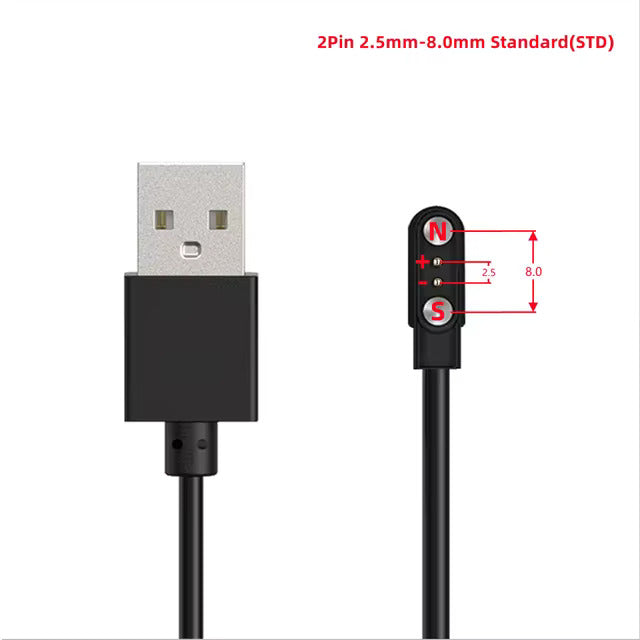 Elektroniktrade Universelles magnetisches Ladekabel USB für Smartwatches elektroniktrade Switzerland