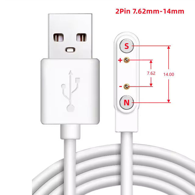 Elektroniktrade Universelles magnetisches Ladekabel USB für Smartwatches elektroniktrade Switzerland