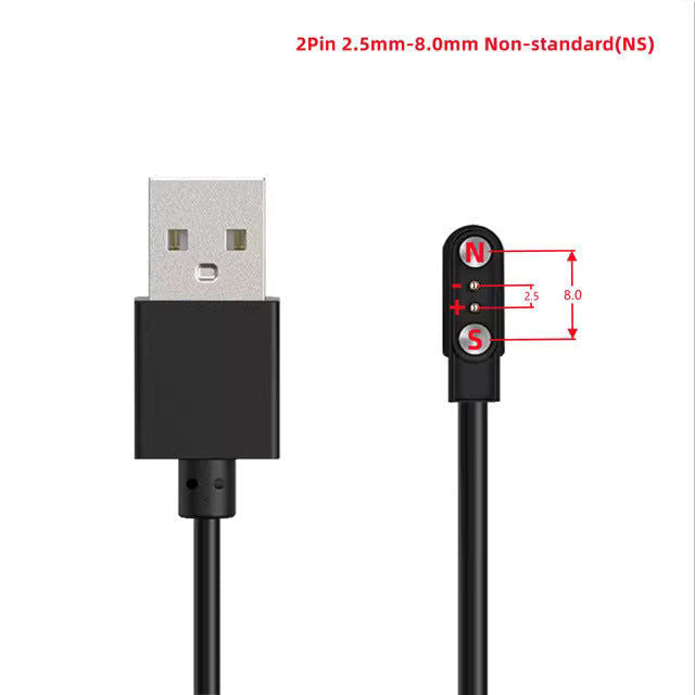 Elektroniktrade Universelles magnetisches Ladekabel USB für Smartwatches elektroniktrade Switzerland