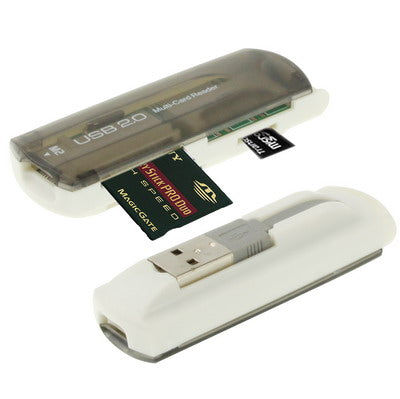 Elektroniktrade USB 2.0 Multi-Kartenleser, unterstützt SD / MMC, MS, TF, M2-Karte (grau) Elektroniktrade Switzerland