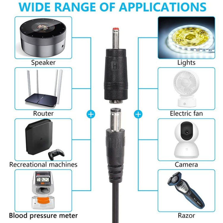 Elektroniktrade USB 5 V auf DC 9 V 5,5 mm x 2,5 mm Konverter Spannungswandler mit 8 Adaptern Elektroniktrade Switzerland