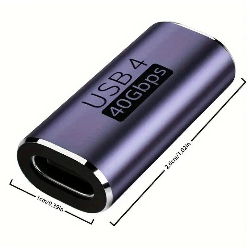 Elektroniktrade USB-C Adapter Typ C Buchse auf Buchse Extender Unterstützung 100 W 40 Gbit/s elektroniktrade Switzerland