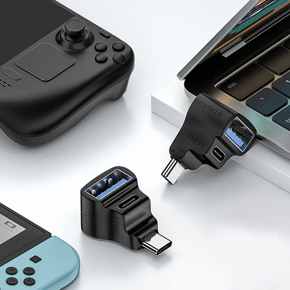 Elektroniktrade USB-C auf USB-C/USB OTG Dual Adapter 20Gbit's Elektroniktrade Switzerland