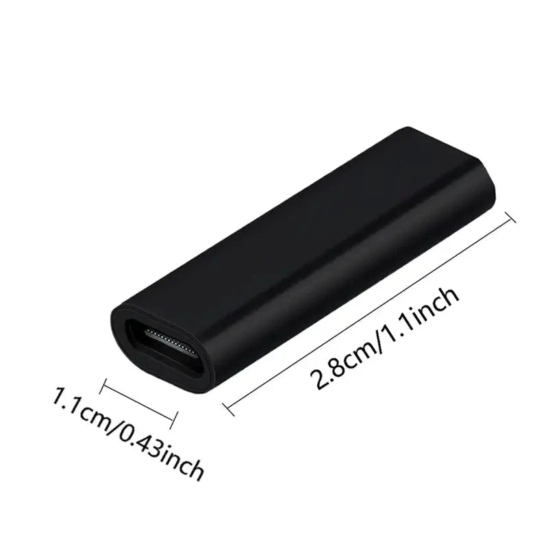 Elektroniktrade USB-C-Buchse auf Buchse Adapter, USB-C 3.0 5 Gbit/s Kupplung Silber Elektroniktrade Switzerland