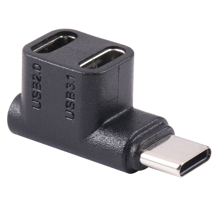 Elektroniktrade USB-C/Typ-C-Stecker auf Dual-Typ-C-Buchse, 90-Grad-Winkeladapter Elektroniktrade Switzerland