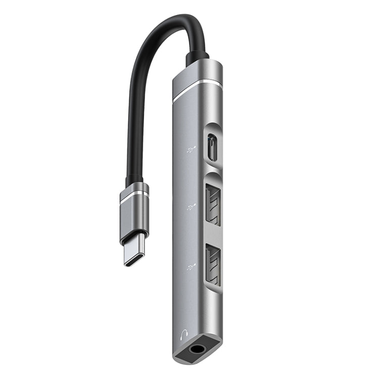 Elektroniktrade USB-C / Type-C auf 3,5 mm + 2USB + Type-C HUB-Dockingstation (Grau) Elektroniktrade Switzerland