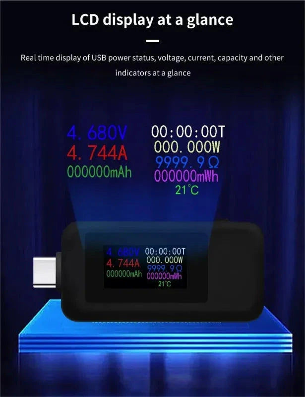 Elektroniktrade USB Tester KWS-1902C für USB-C, 4-30V, OLED Display Elektroniktrade Switzerland