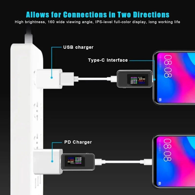 Elektroniktrade USB Tester KWS-1902C für USB-C, 4-30V, OLED Display Elektroniktrade Switzerland