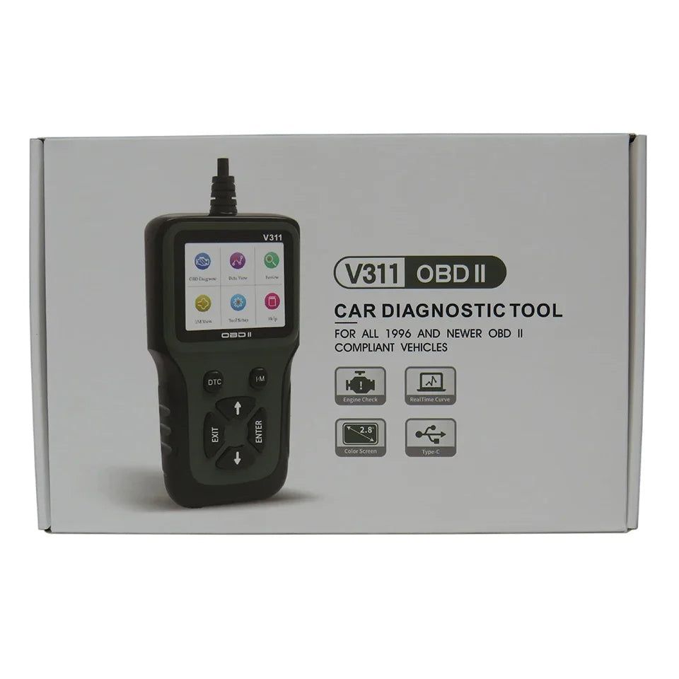 Elektroniktrade V311 OBD2 Scanner 9-16V Auto Diagnosegerät mit LCD Display ELM327 V1.5 Elektroniktrade Switzerland