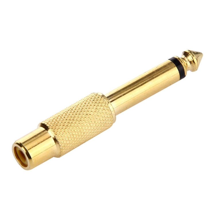 Elektroniktrade Vergoldeter 6,35-mm-Memo-Stecker auf Cinch-Kopfhöreranschlussadapter elektroniktrade Switzerland
