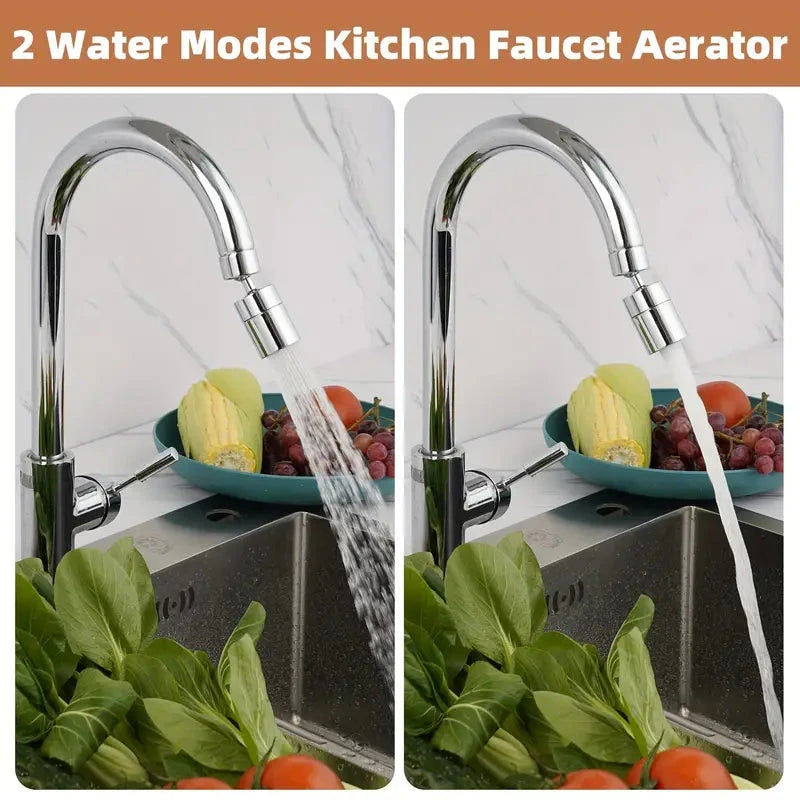 Elektroniktrade Wasserhahn Adapter 720 Grad drehbar mit zwei Geschwindigkeitsstufen elektroniktrade Switzerland