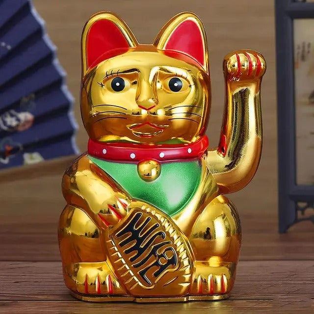 Elektroniktrade Winkekatze in Schwarz, Weiss, Gold Grösse 8.2x8.2x13,0cm Elektroniktrade Switzerland