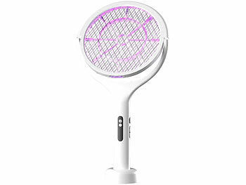 Exbuster Exbuster Fliegen-Klatsche: 3in1-Akku-Insektenvernichter/Fliegenklatsche, UV-LEDs, Teleskopstange elektroniktrade Switzerland