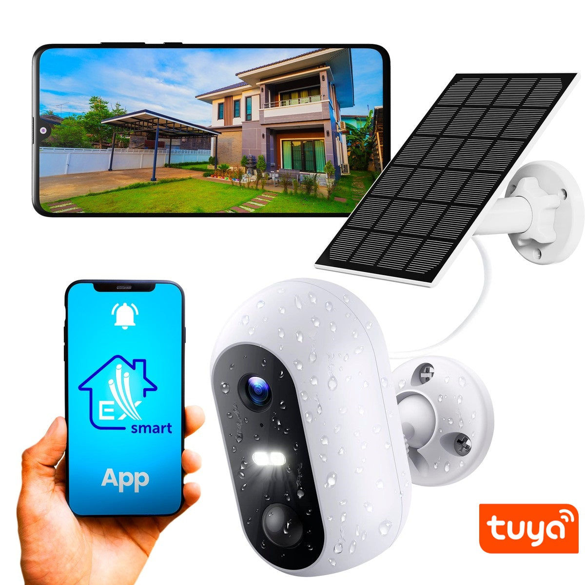 Extralink Extralink Smart Life SolarEye | Outdoor-Kamera mit Solarpanel, Full HD 1080p, Wi-Fi, 5200mAh Akku, IP54 Elektroniktrade Switzerland