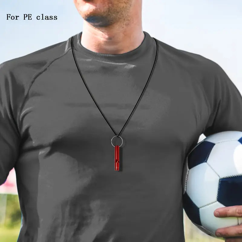 Aluminium-Notfallpfeife mit Schlüsselanhänger, verschiedene Farben