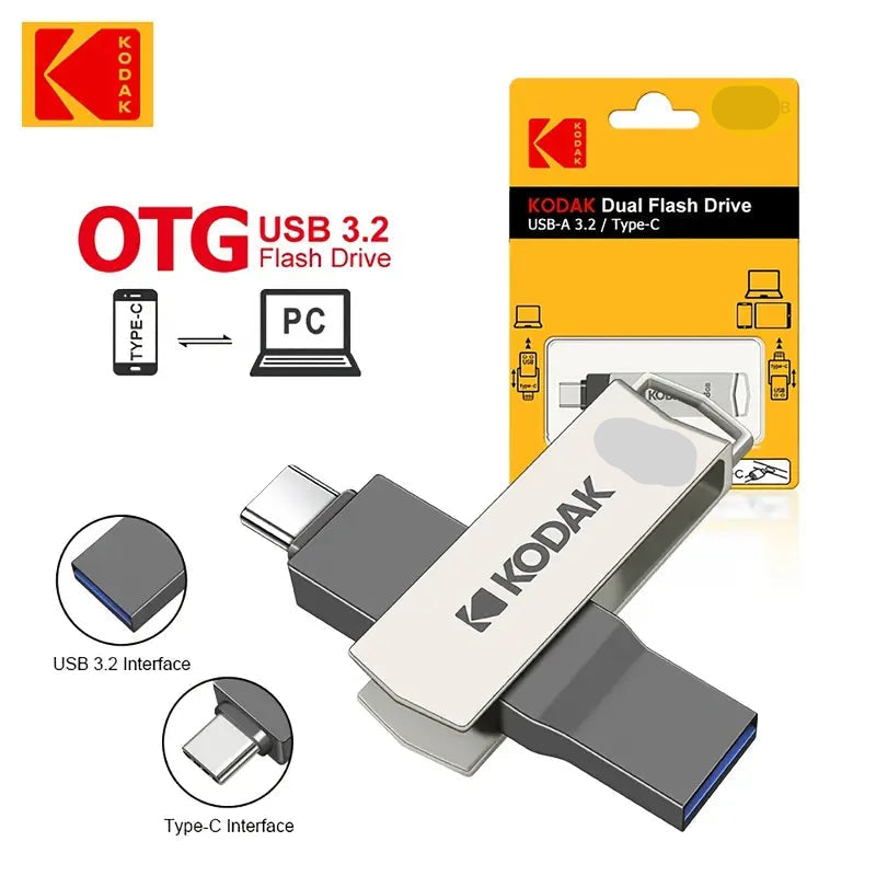 KODAK Dual Flash Drive, USB 3.2 Typ-C