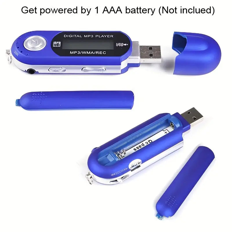 Einfacher MicroSD Karten Retro MP3 Player, Betrieb mit 1xAAA Batterie & MicroSD