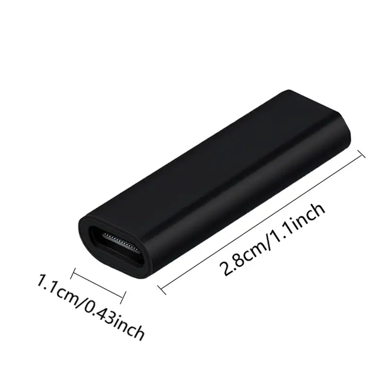 USB-C-Buchse auf Buchse Adapter, USB-C 3.0 5 Gbit/s Kupplung Silber