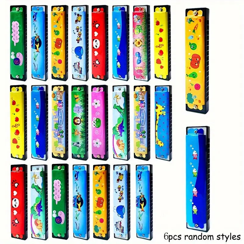 Cartoon-Muster Mundharmonika für Kinder - Zufallslieferung