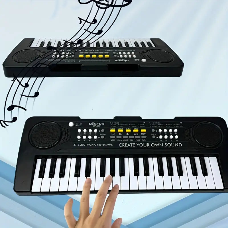 37-Tasten tragbares Kinder Digitalpiano-Keyboard USB-C/Batterien AA