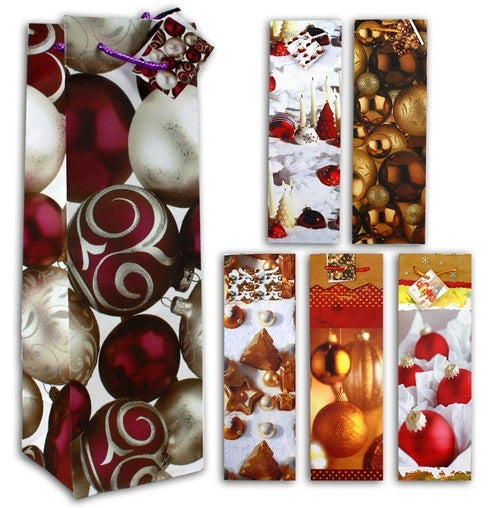 Weihnachtstüten - Flaschentüten groß - ca 34 x 11 x 10 cm