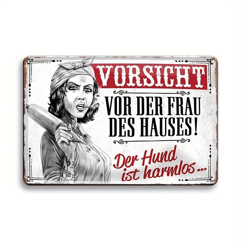 Metall-Blechschild mit lustigen verschiedenen Sprüchen