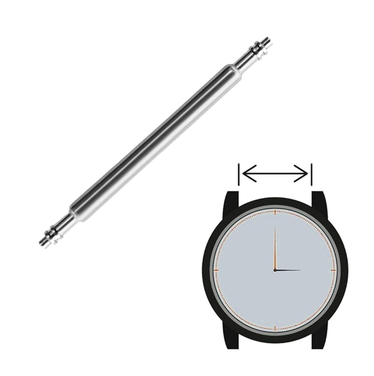 Ersatz Federsteg aus Edelstahl für das Uhrenband