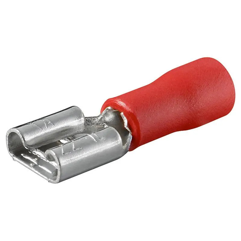 Frei Flachstecker, weiblich, 2,8mm, rot elektroniktrade Switzerland