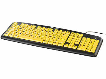 GeneralKeys Komfort-Tastatur mit kontraststarken Großschrift-Tasten Elektroniktrade Switzerland