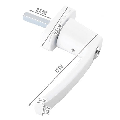 Fenstergriff mit Schloss & Schlüsseln