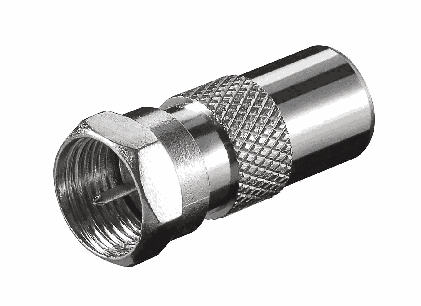 Goobay Adapter, F-Stecker - IEC/Koax-Stecker Elektroniktrade Switzerland