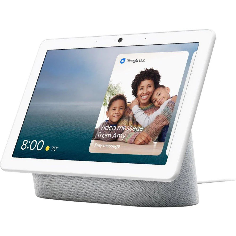 Google Nest Hub Max - Smart-Home-Display (Hellgrau/Kreide, 10 Zoll) ( Neuwertig )