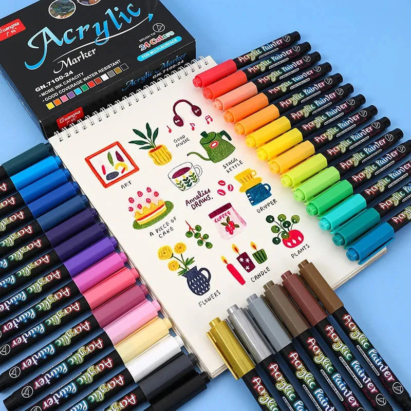 GuangNa Acrylic Marker DIY Hand-Painted Graffiti 36 Farben Elektroniktrade Switzerland