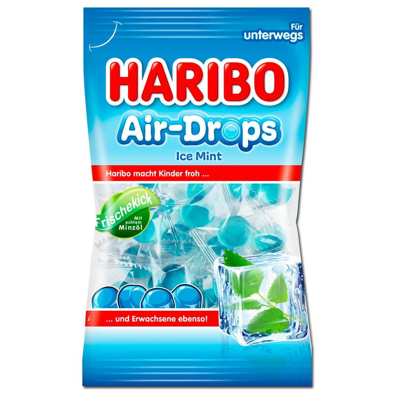 Haribo Air-Drops Ice Mint 100g Beutel - Erfrischende Minzbonbons elektroniktrade Switzerland