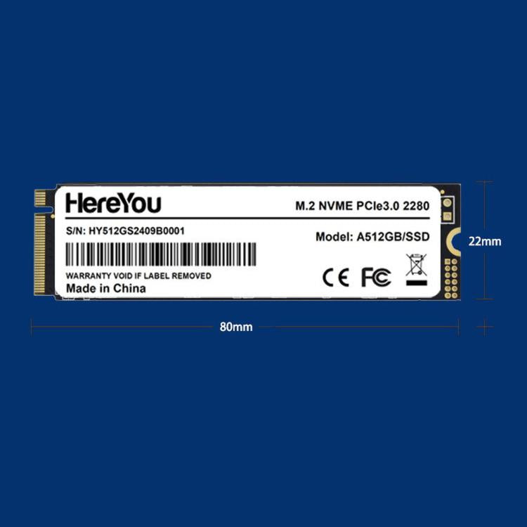HereYou HereYou M.2 NVMe PCIe 3.0 SSD 2280 Interne Solid-State-Festplatte für Laptops, 128GB, 256GB, 512GB, 1TB elektroniktrade Switzerland