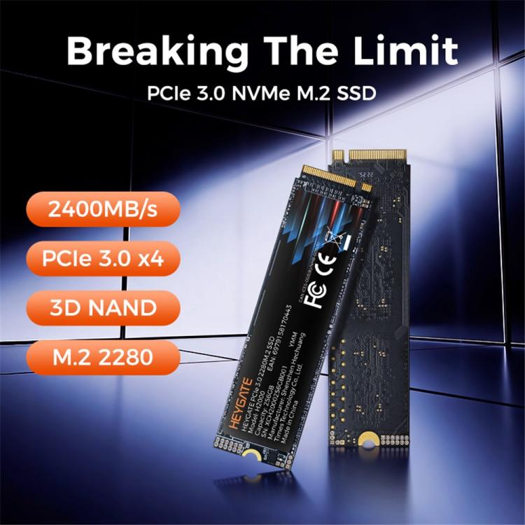 HEYGATE 💾 HEYGATE H2000 M.2 NVMe SSD PCIe 3.0 – 256 GB / 512 GB – bis 2400 MB/s elektroniktrade Switzerland