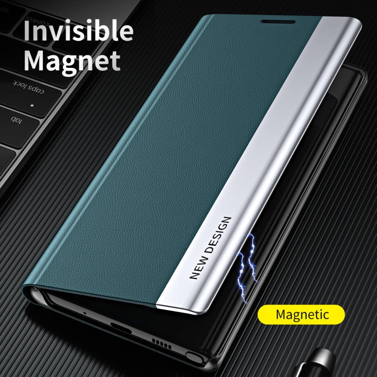 Honor Für Honor X9c seitlich galvanisierte Adsorptionsleder-Telefonhülle (Hellblau) Elektroniktrade Switzerland