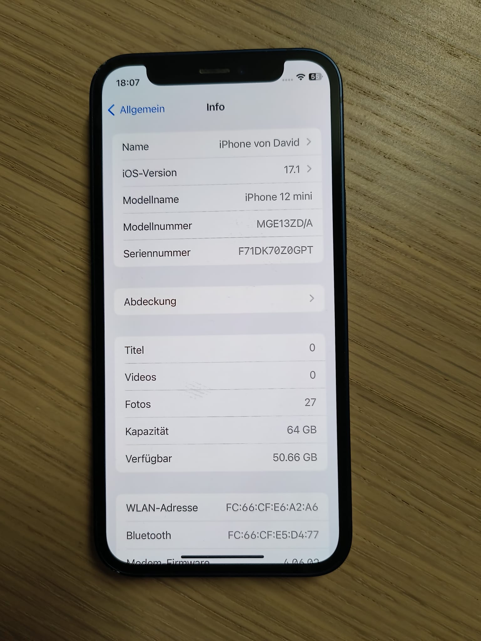 iPhone 12 Mini 5G 64GB Blau (Gebrauchtgerät)