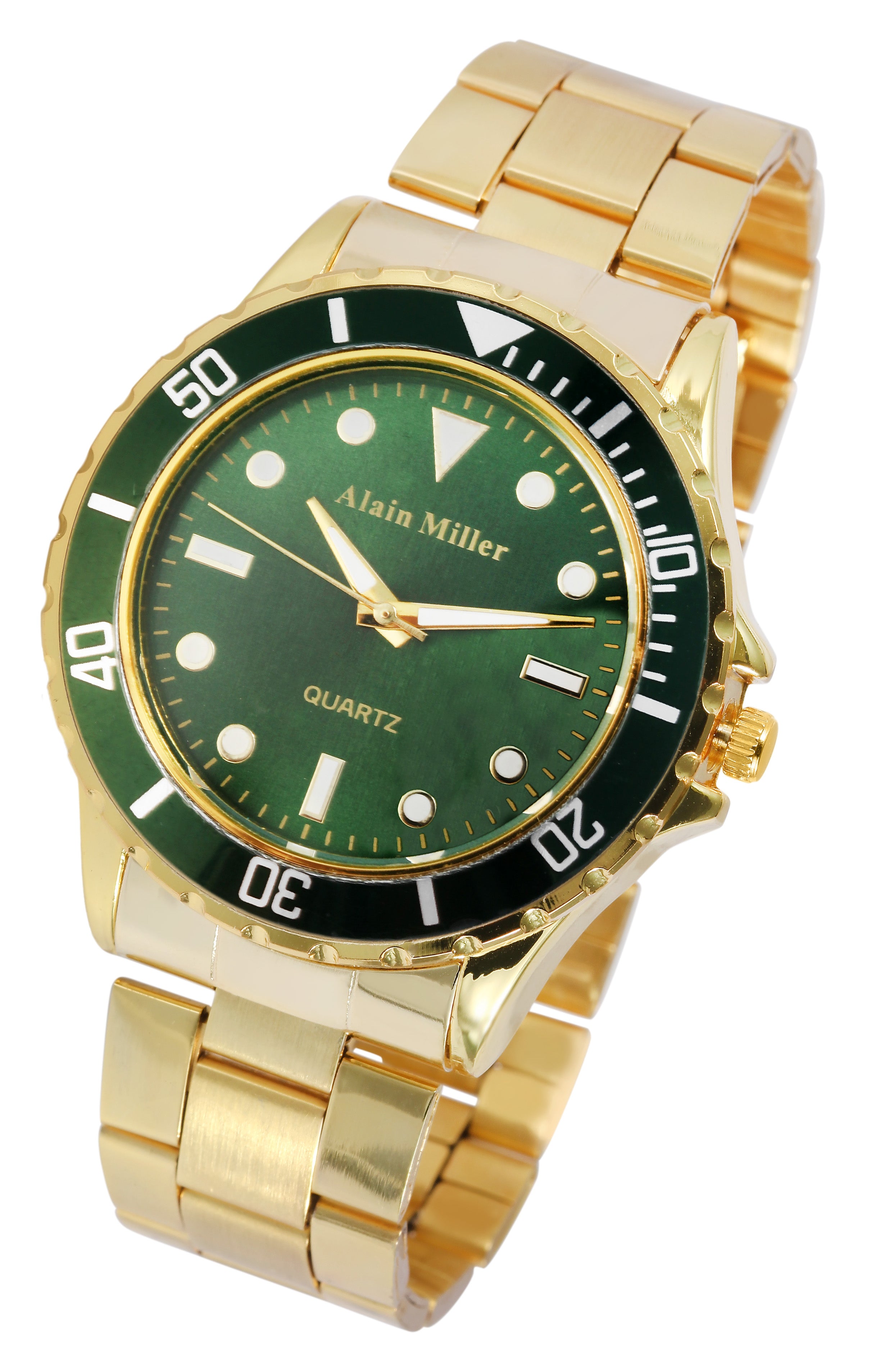 Alain Miller Herrenuhr mit Edelstahlarmband