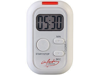 infactory Elektronischer Timer mit Ton-, Licht- und Vibrationsalarm Elektroniktrade Switzerland