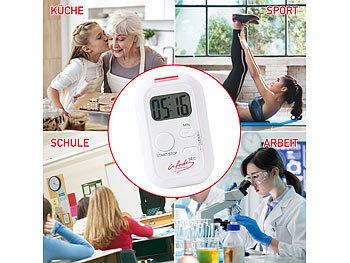 infactory Elektronischer Timer mit Ton-, Licht- und Vibrationsalarm elektroniktrade Switzerland