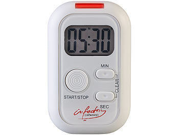 infactory Elektronischer Timer mit Ton-, Licht- und Vibrationsalarm elektroniktrade Switzerland