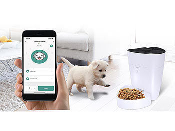 infactory infactory Futterautomat: Smarter Futterspender für Hunde und Katzen: Mit WLAN und App, 4 l elektroniktrade Switzerland