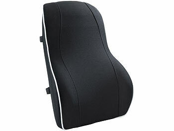 infactory infactory Lordosekissen: Ergonomisches Rückenkissen aus Memory-Foam, waschbarer Bezug, 2 Gurte elektroniktrade Switzerland
