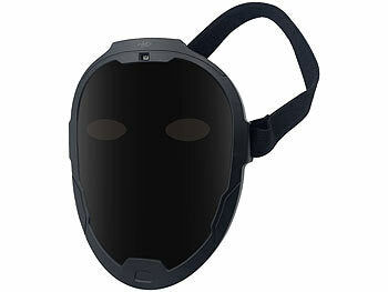 infactory LED-Gesichtsmaske mit Gestensteuerung, 80 Muster, LiPo-Akku, USB-C Elektroniktrade Switzerland