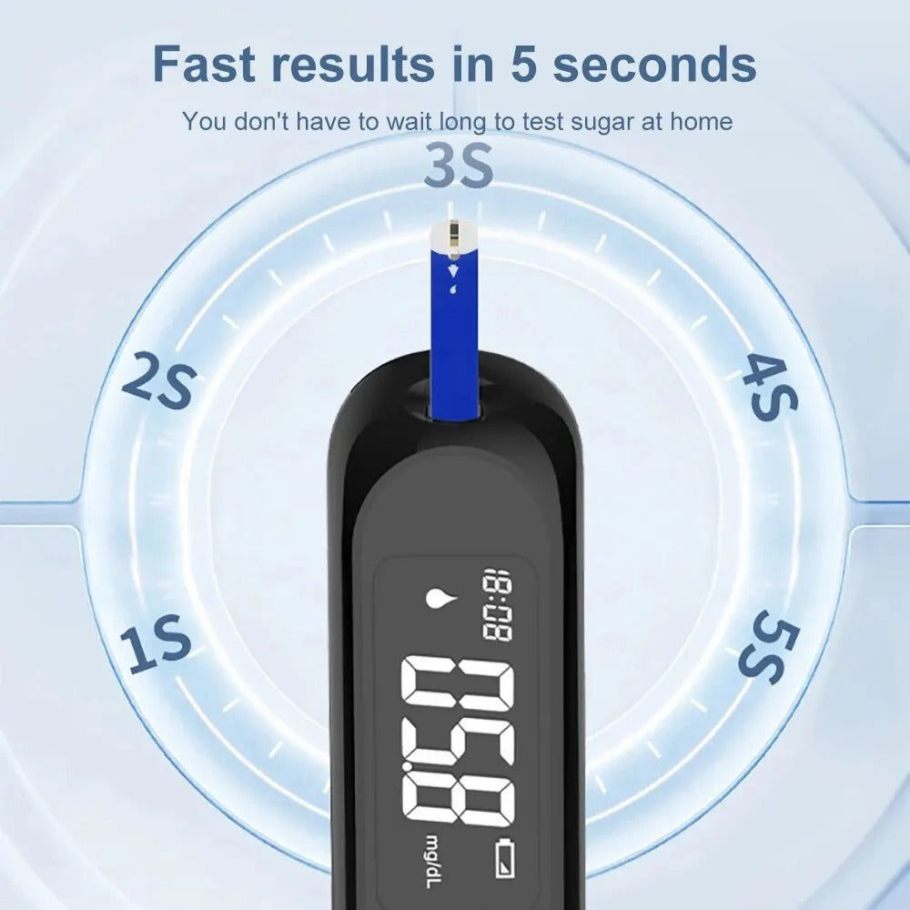 Insmart Blutzucker messgerät Diabetes-Testkit mit 50 Teststreifen G-520 elektroniktrade Switzerland