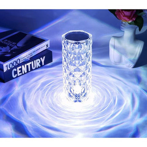 Izoxis LED Rose Kristall Projektor Lampe mit USB-C Elektroniktrade Switzerland