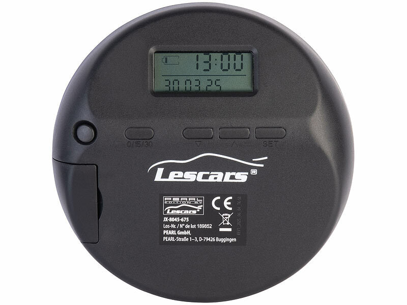 Digitale e-Parkscheibe, ECE-Zulassung, Erschütterungssensor, Solar