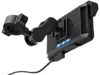 Lescars Motorrad-Navi-Display mit 5"/12 cm, CarPlay- & Android Auto-kompatibel erhältlich auf eMall