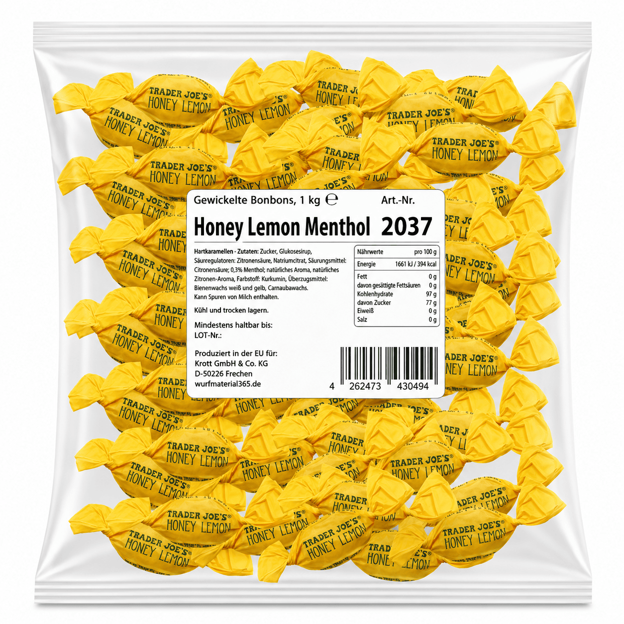 Krottis Bonbon Honey Lemon Menthol 1kg Elektroniktrade Switzerland